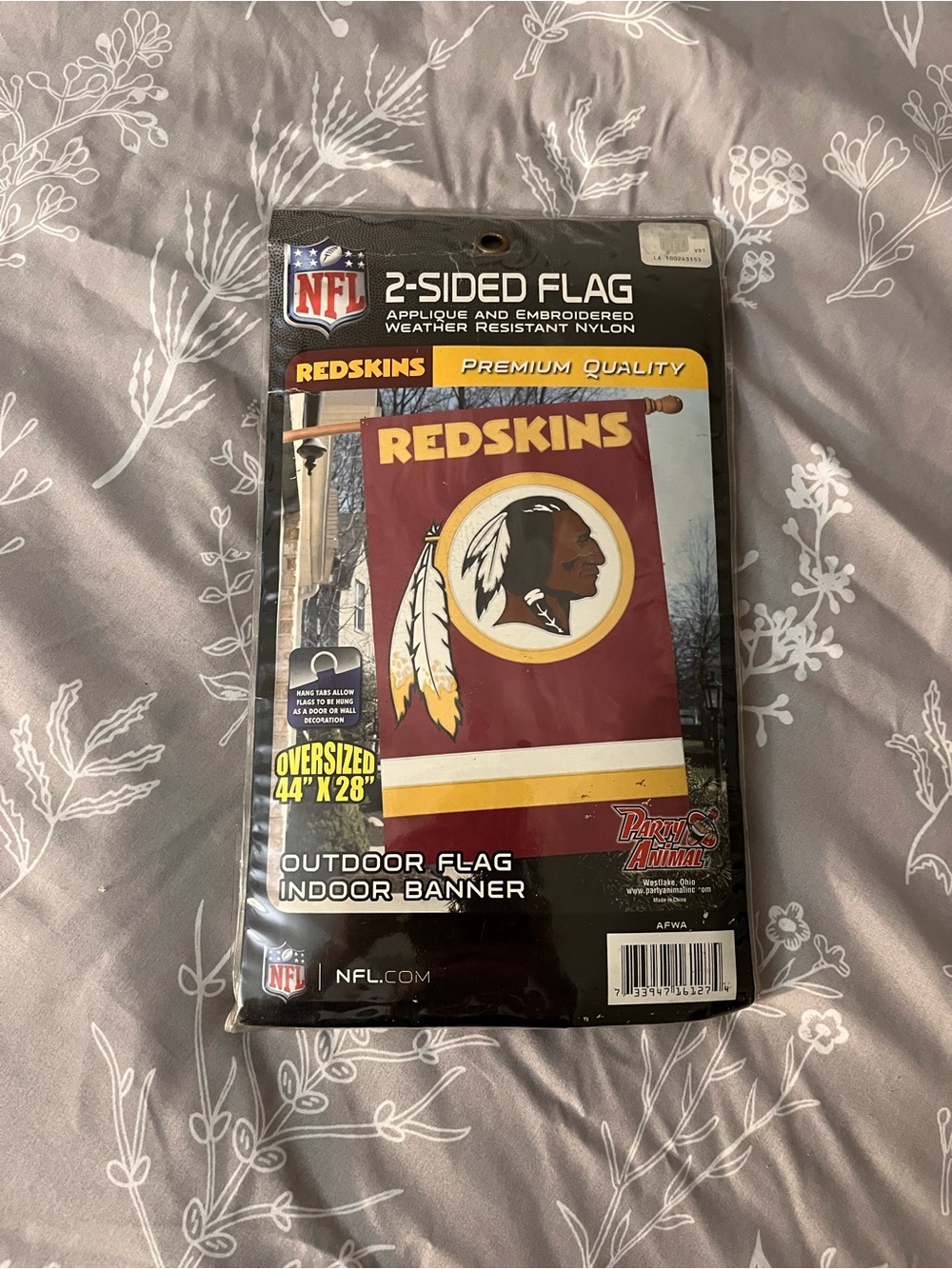NFL Redskins Outdoor Flag in Burgundy and Gold